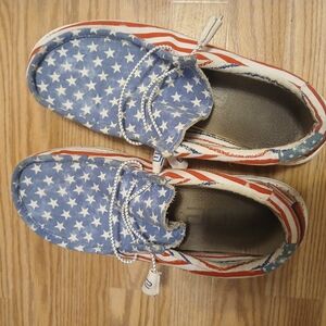 Patriotic Hey Dude Shoes